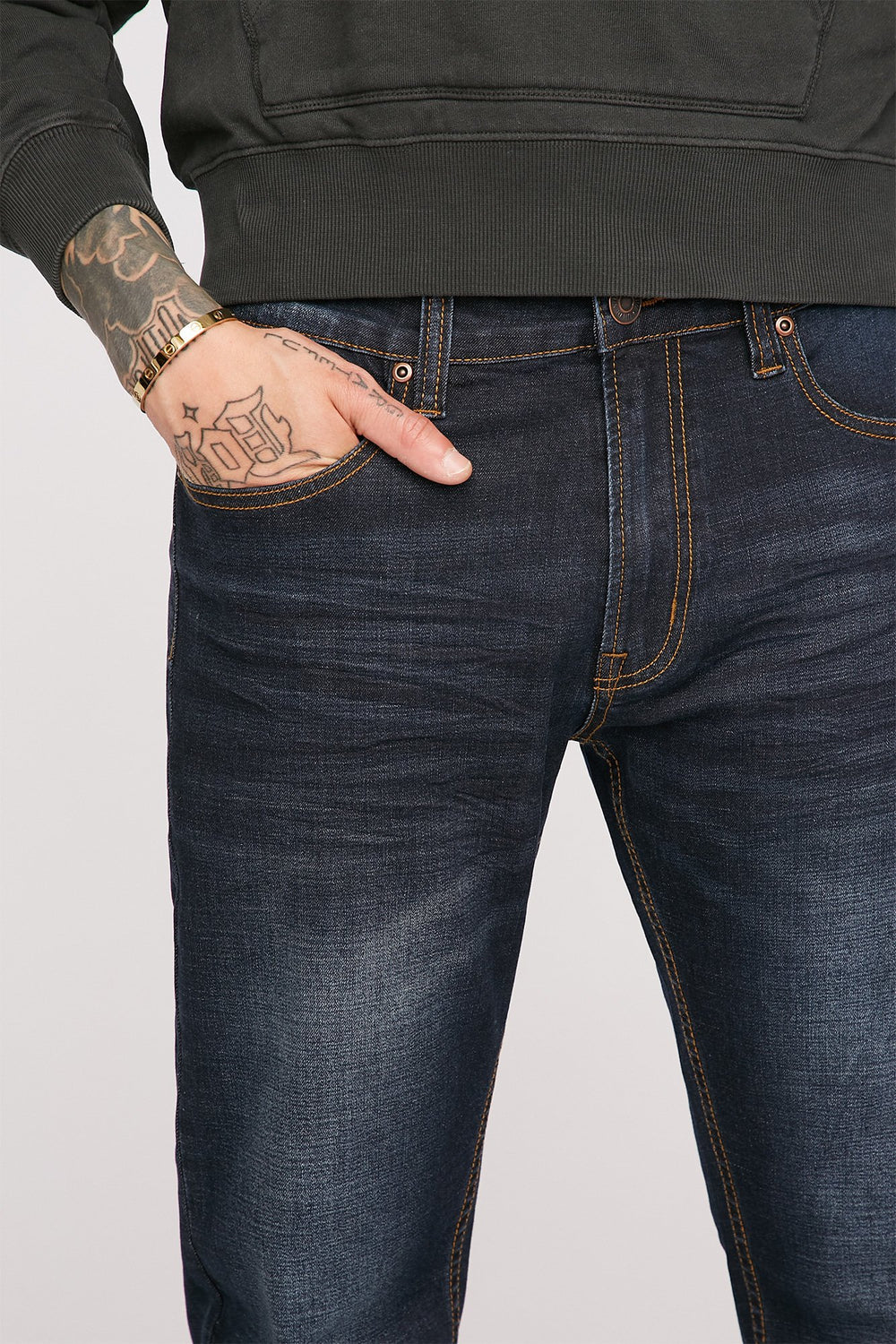 Men Dark Wash Stretch Slim Jean Dark Wash Stretch Slim Jean