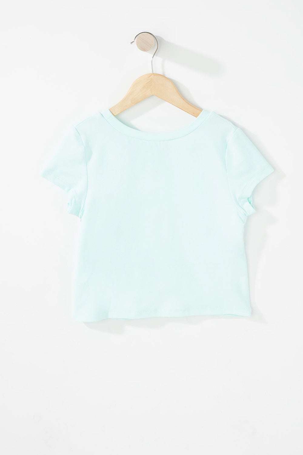 Kids Girls 2-Piece Graphic T-Shirt & Short Pajama Set Aqua