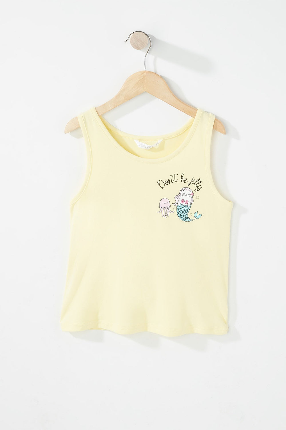 Kids Girls 2-Piece Graphic Tank & Graphic Short Pajama Set Aqua