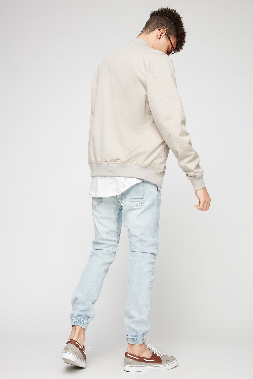 Men Blouson aviateur pastel Argent