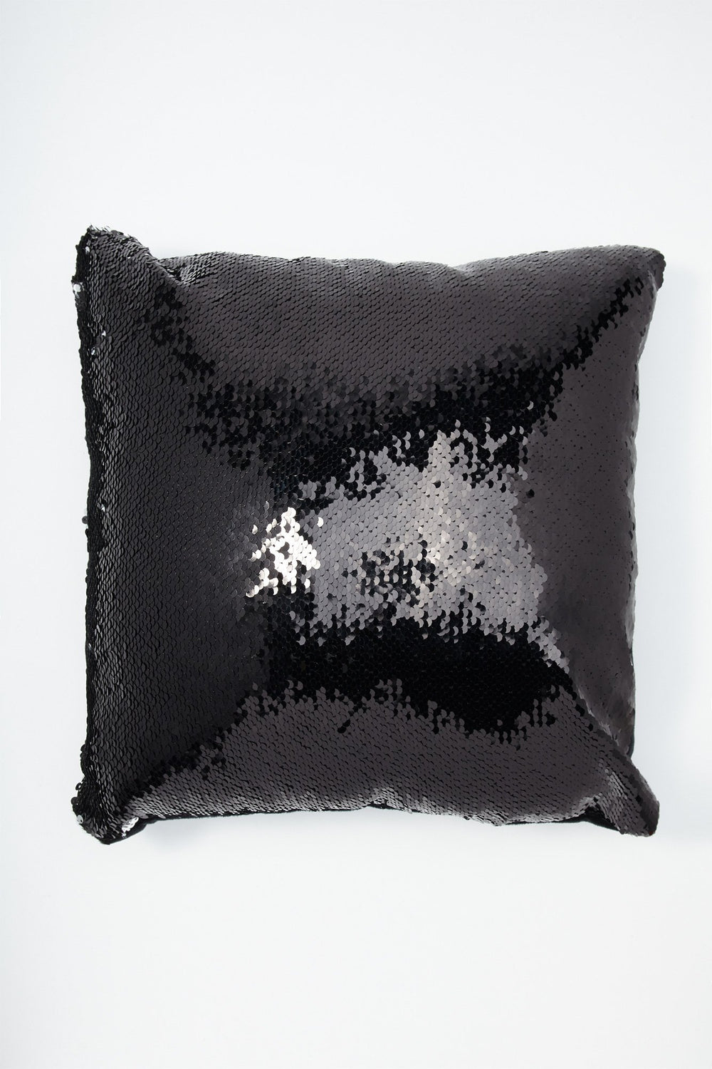 Women Coussin à paillettes réversibles métallisées Argent