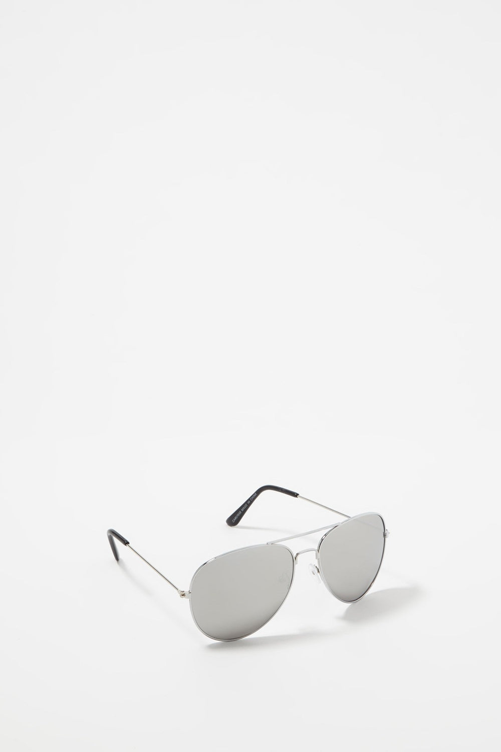 Men Lunettes de soleil aviateur miroir Argent