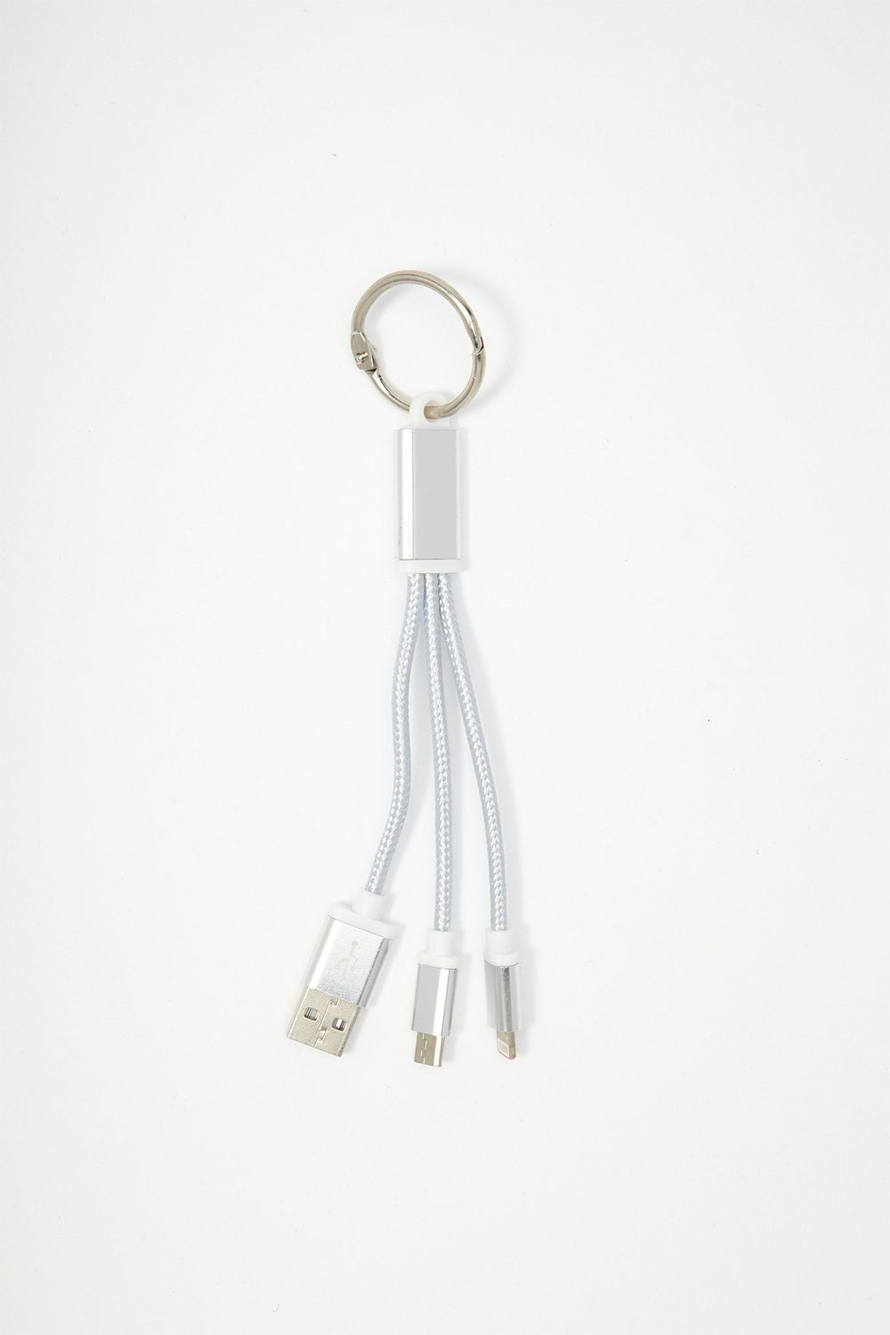 Women Porte-clés avec 3 ports USB Argent