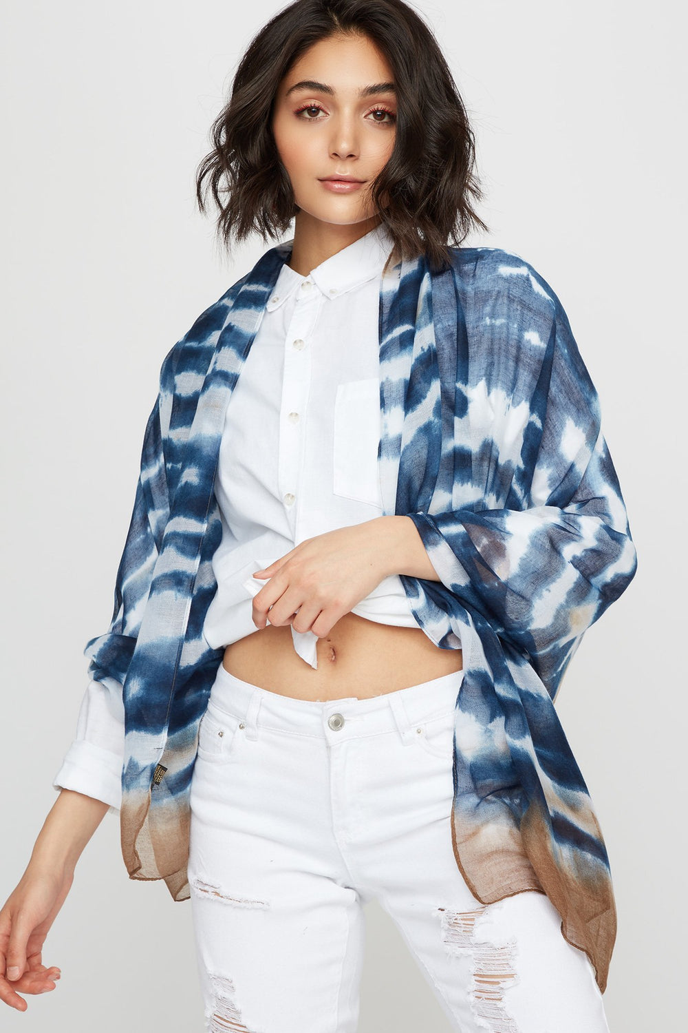 Women Tie-Dye Lightweight Scarf Assorted