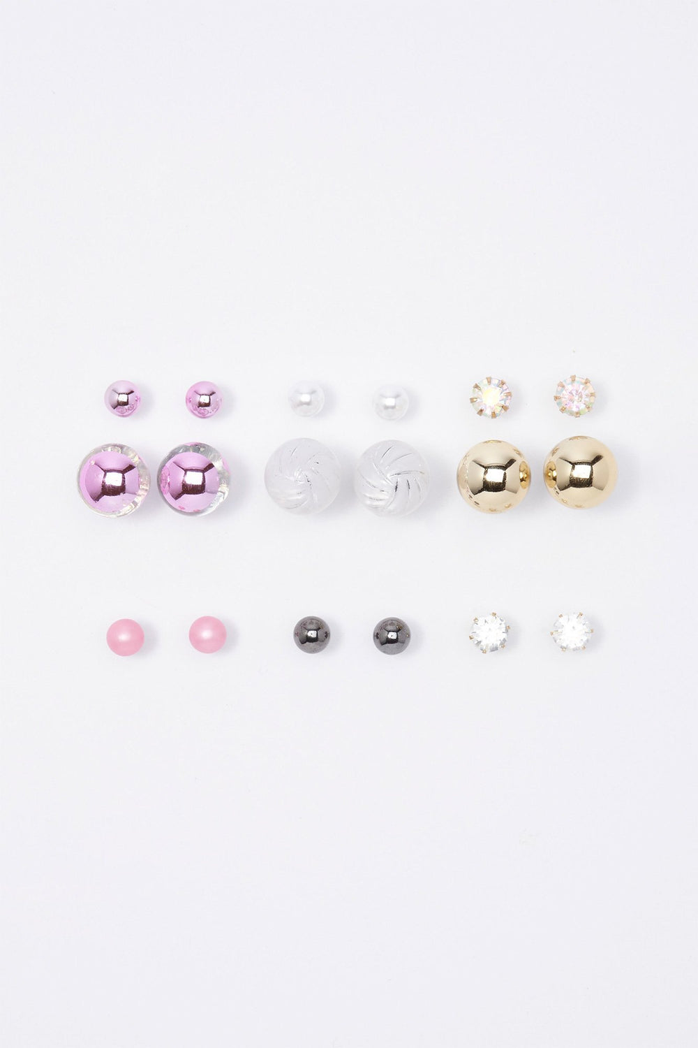 Women Front-Back Assorted Earrings Set (6 Pairs) Assorted