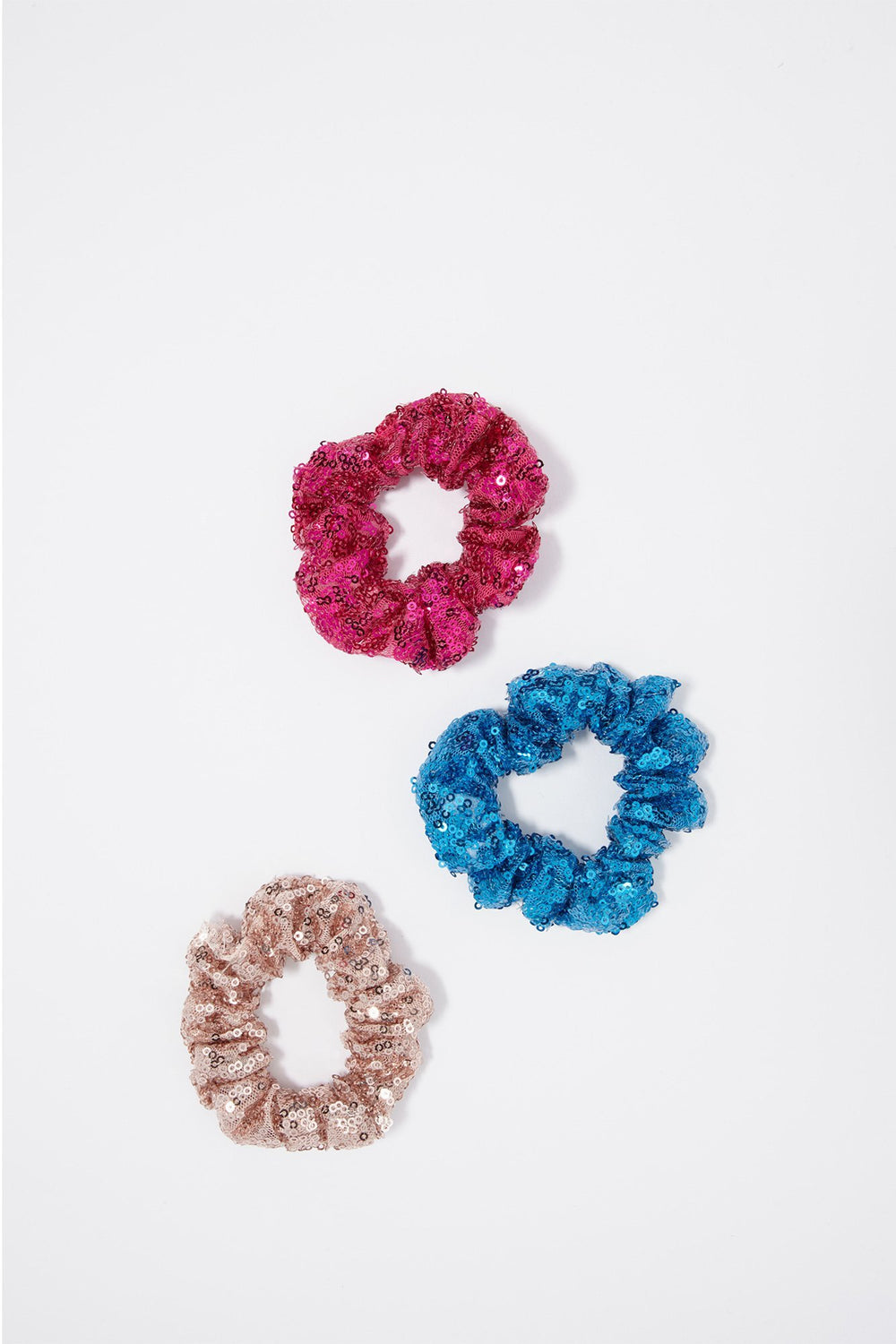 Women Sequin Scrunchie (2 PC) Assorted