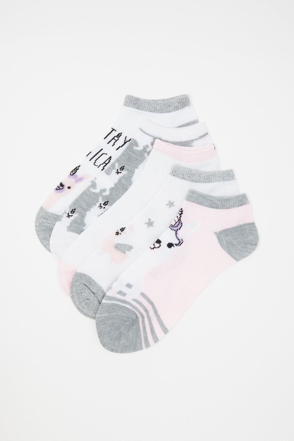 Women Stay Magical Unicorn Graphic Socks (5 Pairs) Assorted