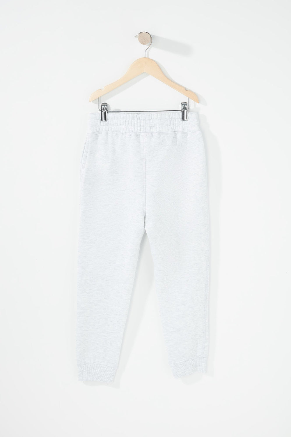 Kids Pantalon de jogging en molleton à taille coulissante pour garçon Avoine