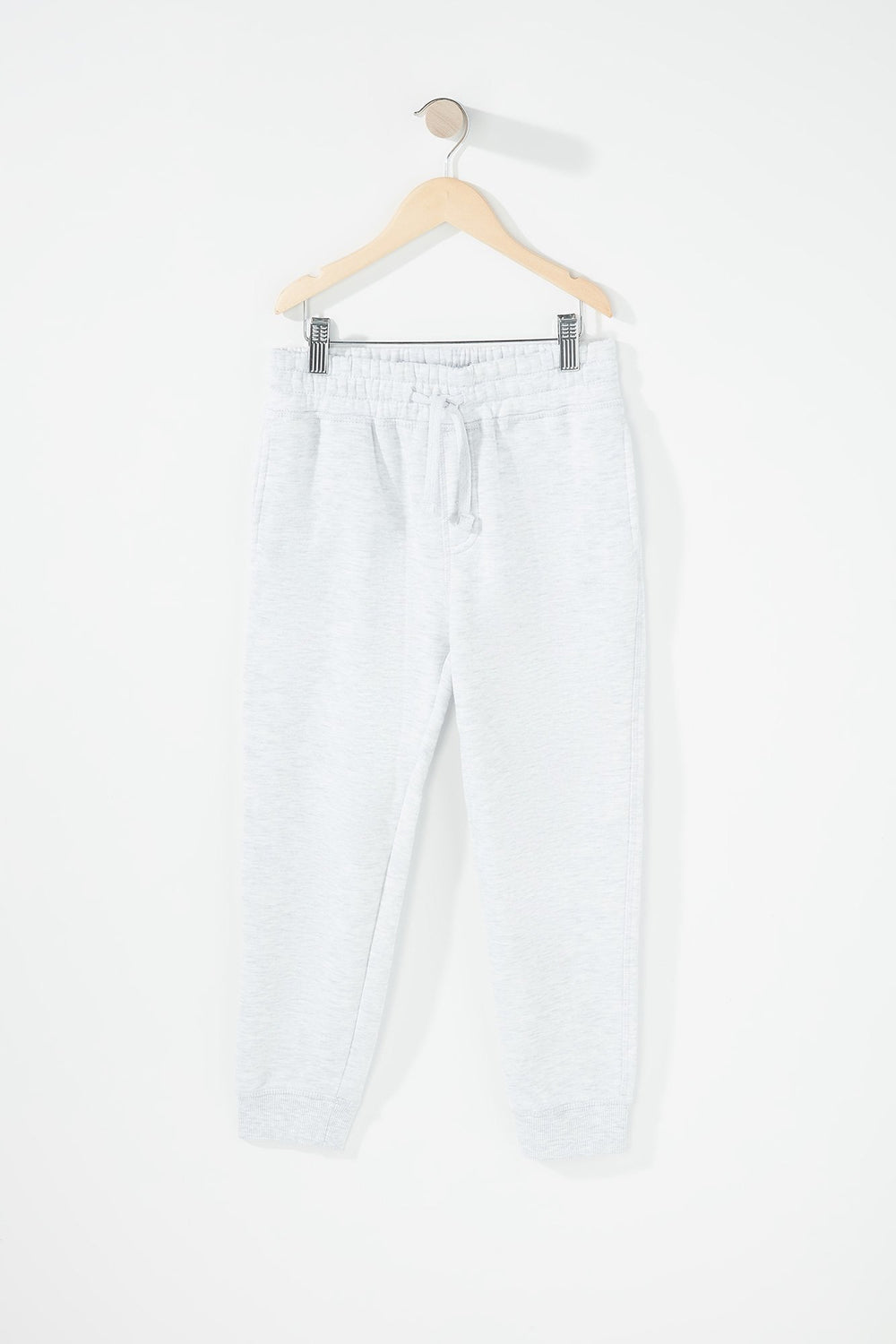 Kids Pantalon de jogging en molleton à taille coulissante pour garçon Avoine