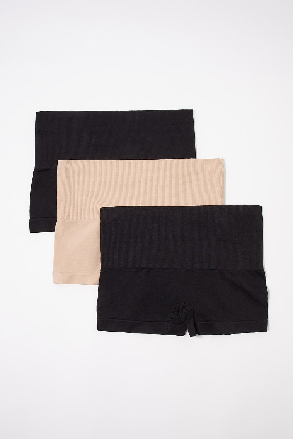 Women Assorted Ultra High-Rise Tummy Control Short (3 Pack) Black