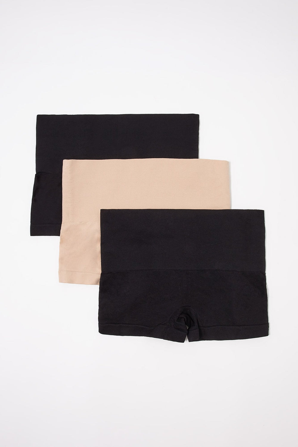 Women Assorted Ultra High-Rise Tummy Control Short (3 Pack) Black