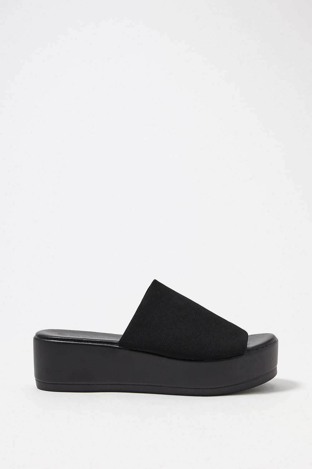 Women Platform Slip-On Sandal Black