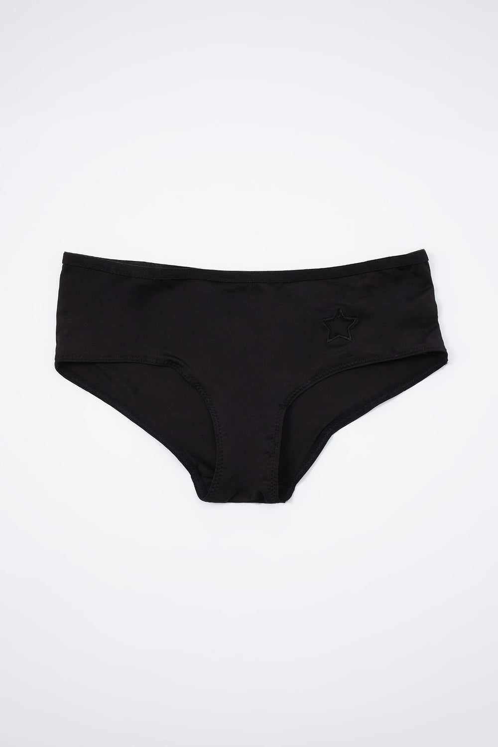 Women Star Cut Out Undie Black