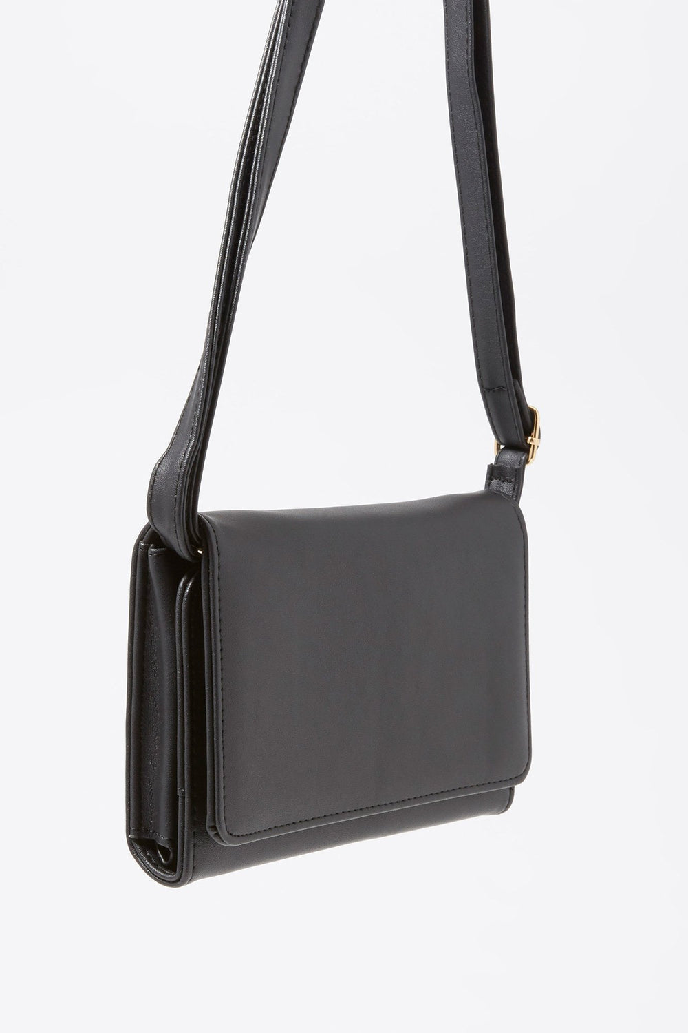 Women Basic Wallet Crossbody Bag Black
