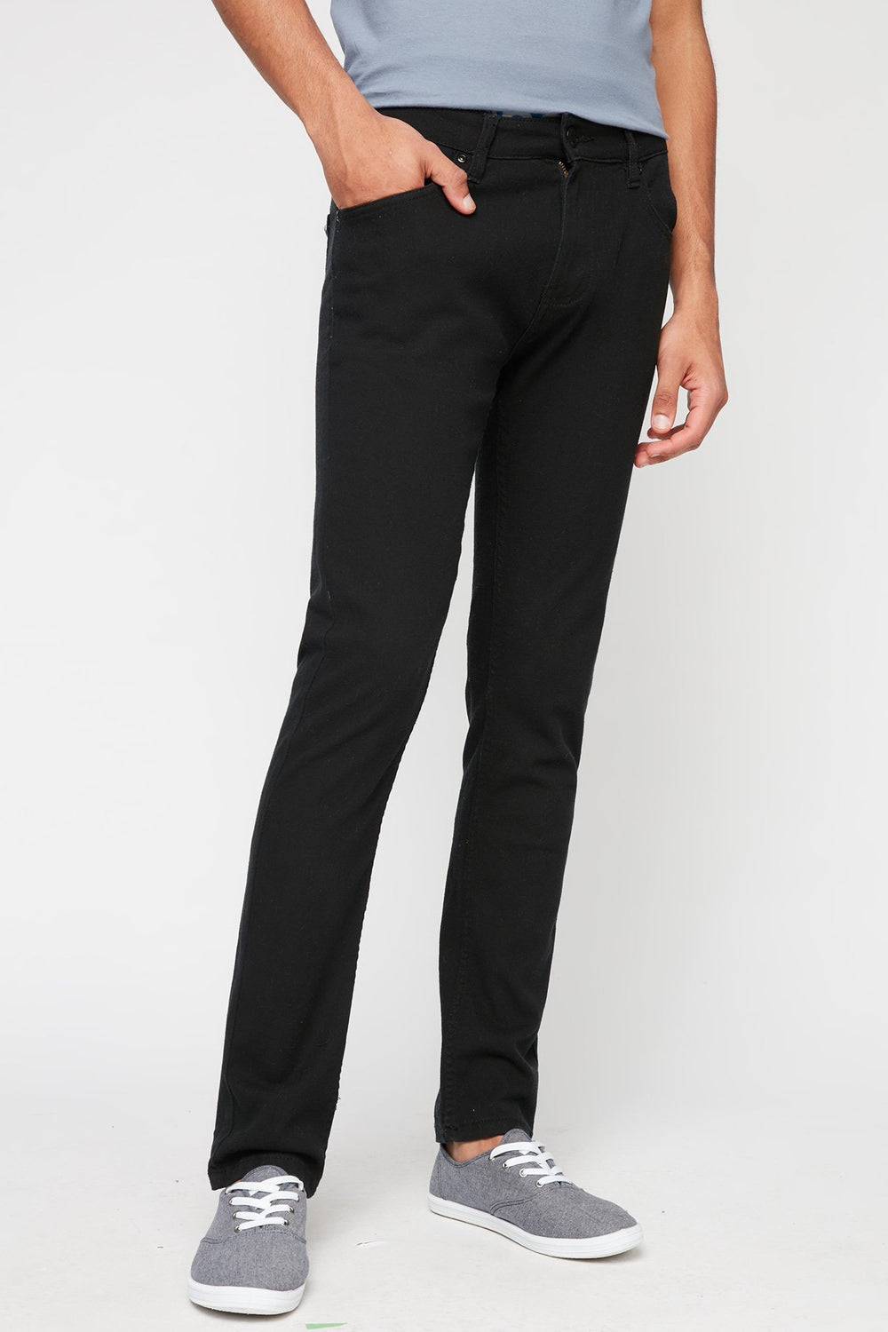 Men Black Skinny Jean Black
