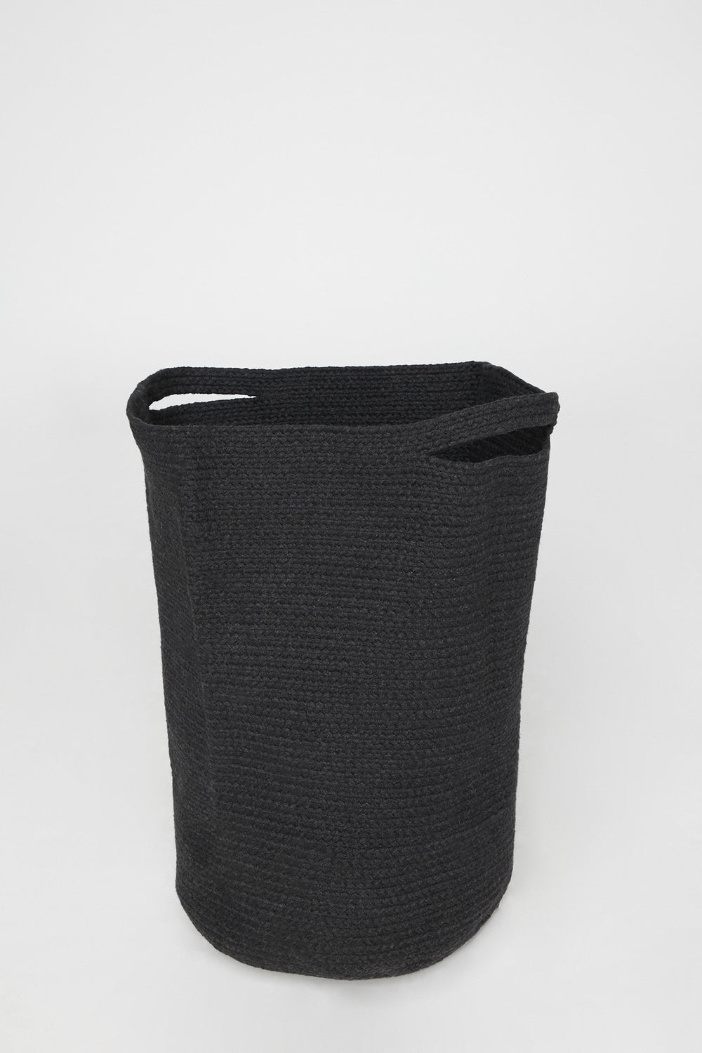 Women Black Woven Laundry Hamper Black