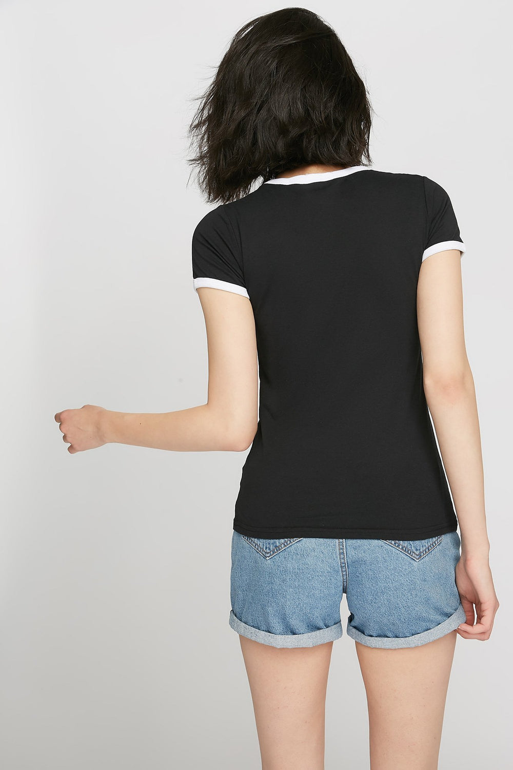 Women Brooklyn 1992 New York Ringer Graphic T-Shirt Black