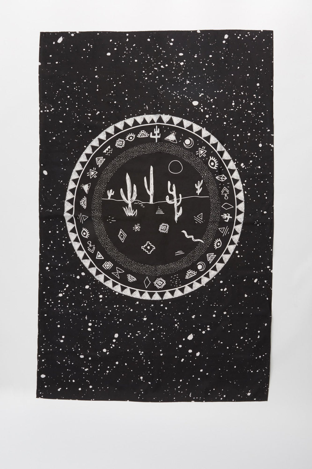 Women Cactus Tapestry Black