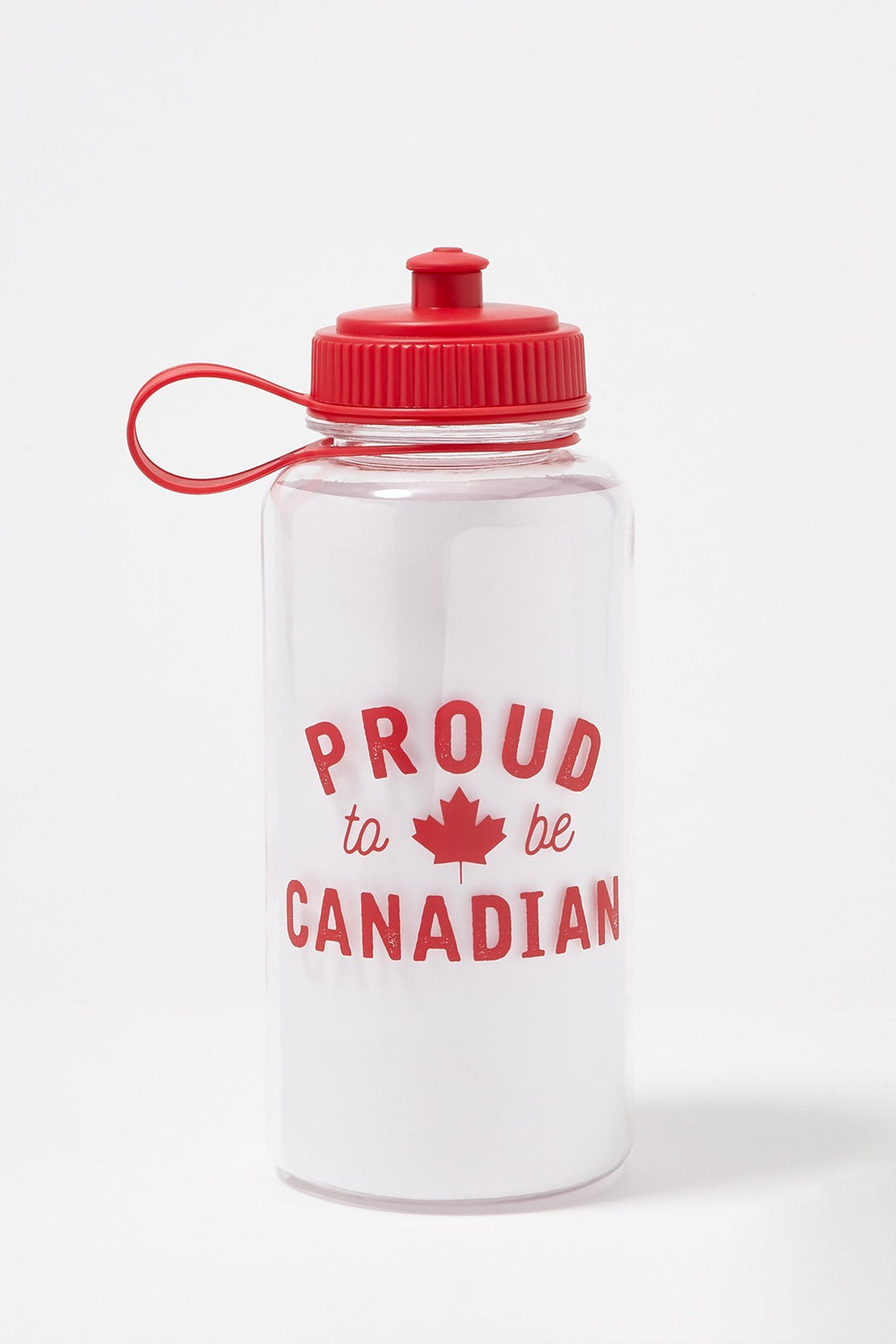 Women Canada Graphic Plastic Water Bottle Black