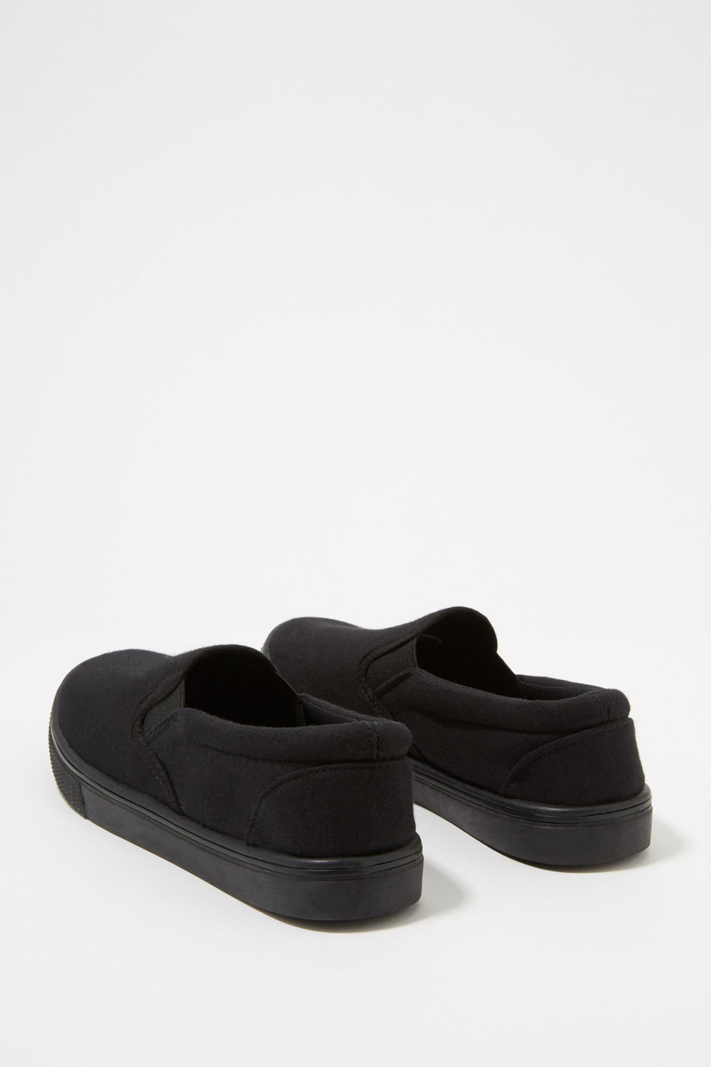 Women Canvas Black Sole Slip-On Sneaker Black