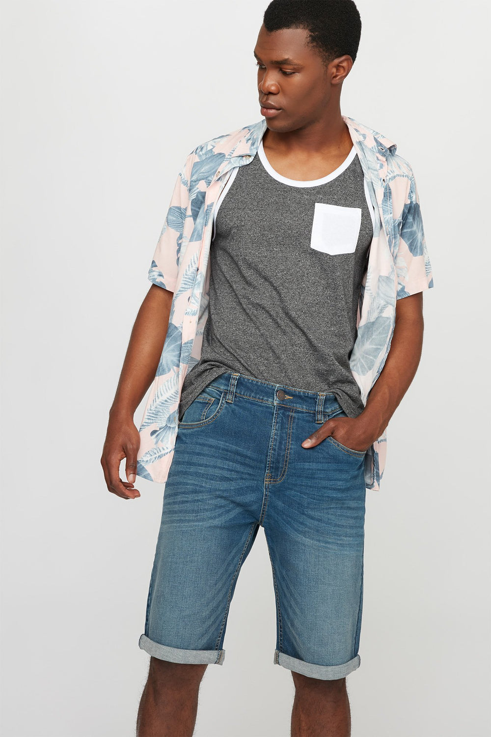 Men Coloured Pocket Ringer Tank Black