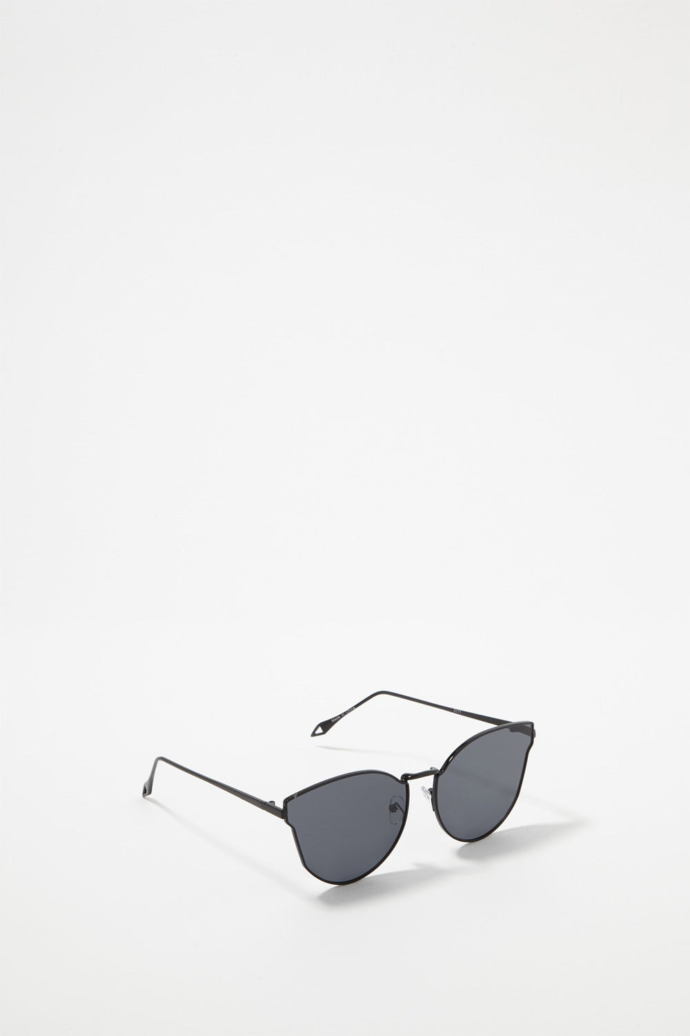 Women Colourful Mirrored Cateye Sunglasses Black