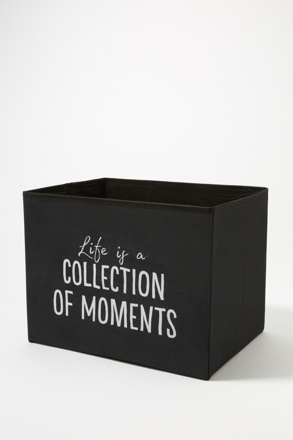 Women Life Is A Collection Of Moments Graphic Storage Box Black