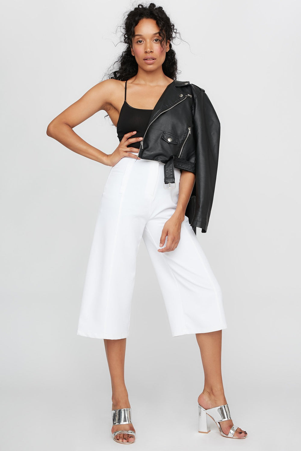Women Longline Basic Camisole Black