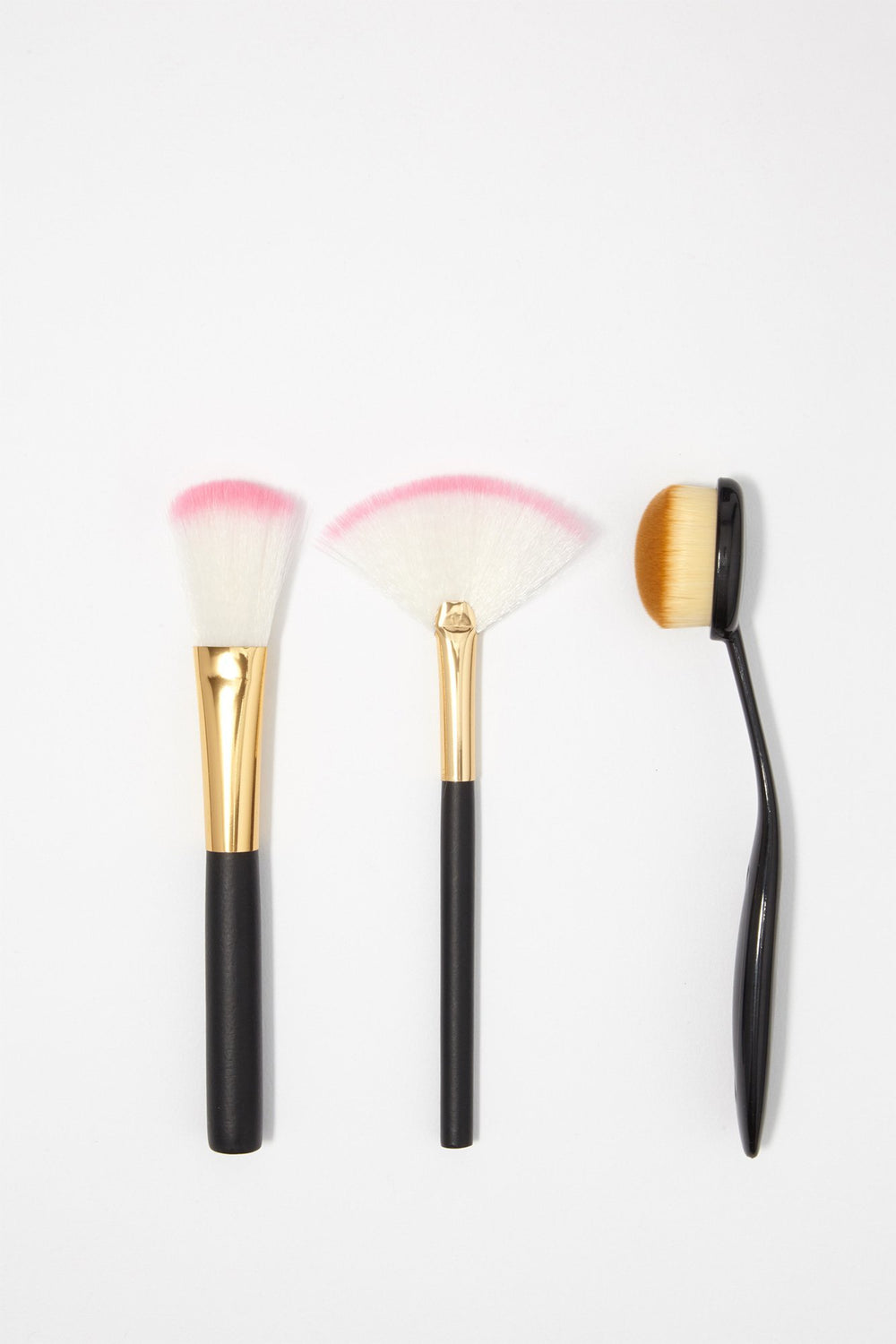 Women Make Up Brush Set (3 PC) Black