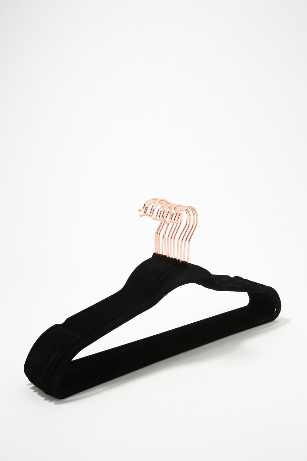 Women Non-Slip Velvet Hangers (12 PC) Black