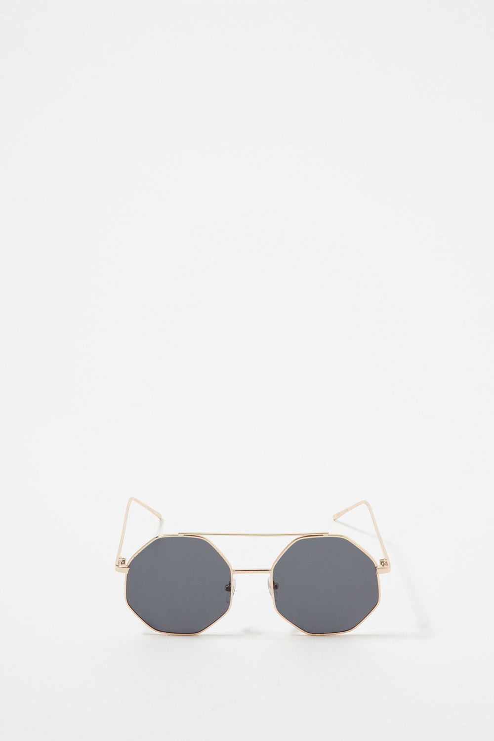 Women Octagonal Round Sunglasses Black