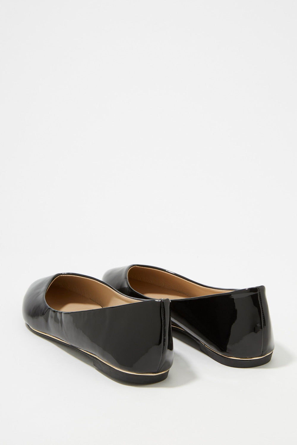 Women Patent Slip-On Ballet Flat Black