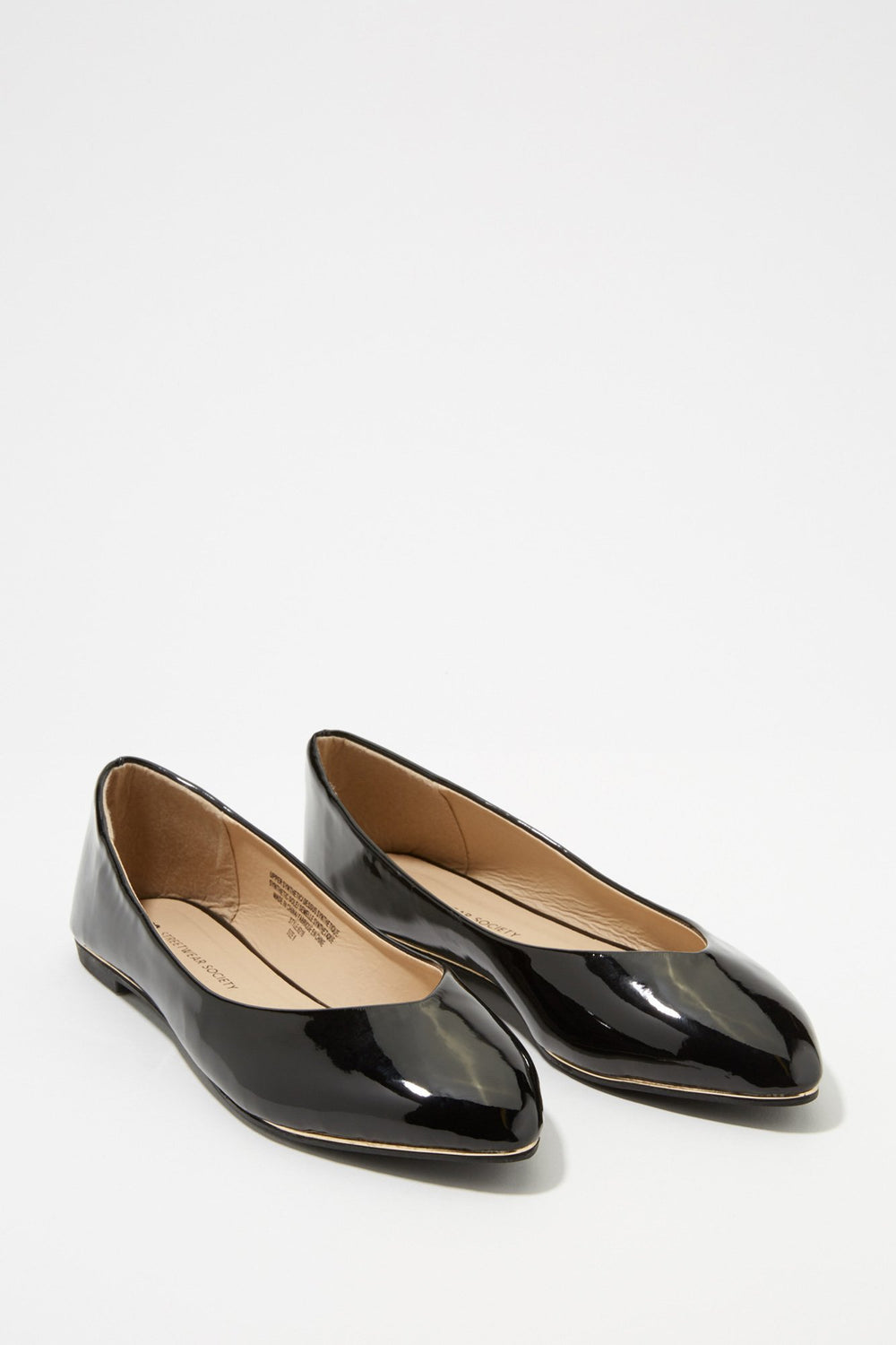 Women Patent Slip-On Ballet Flat Black