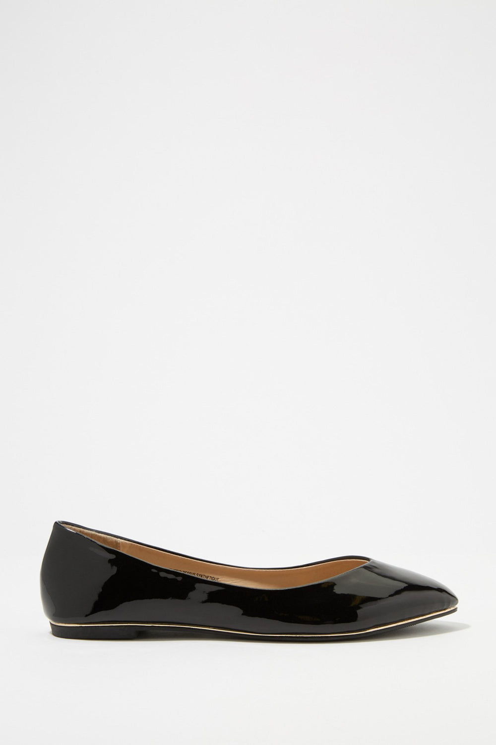 Women Patent Slip-On Ballet Flat Black