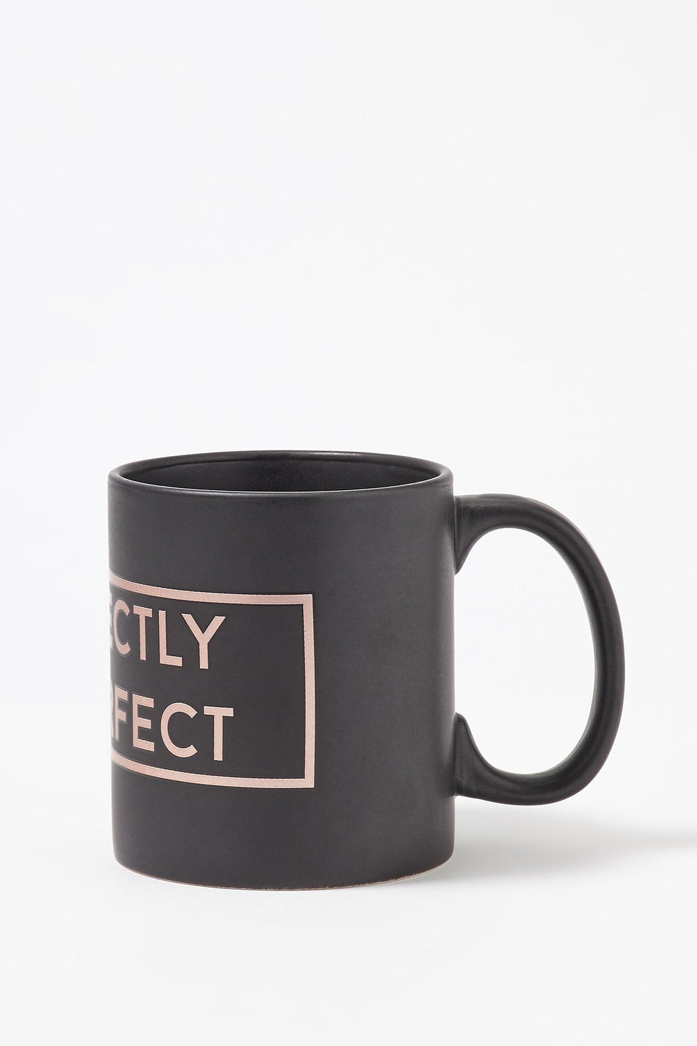 Women Perfectly Imperfect Graphic Mug Black