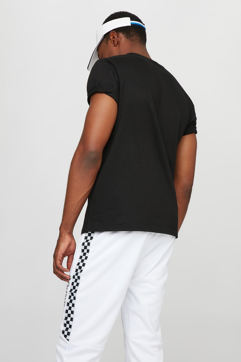 Men Rocawear Checkered Racing Division Graphic Tank Black
