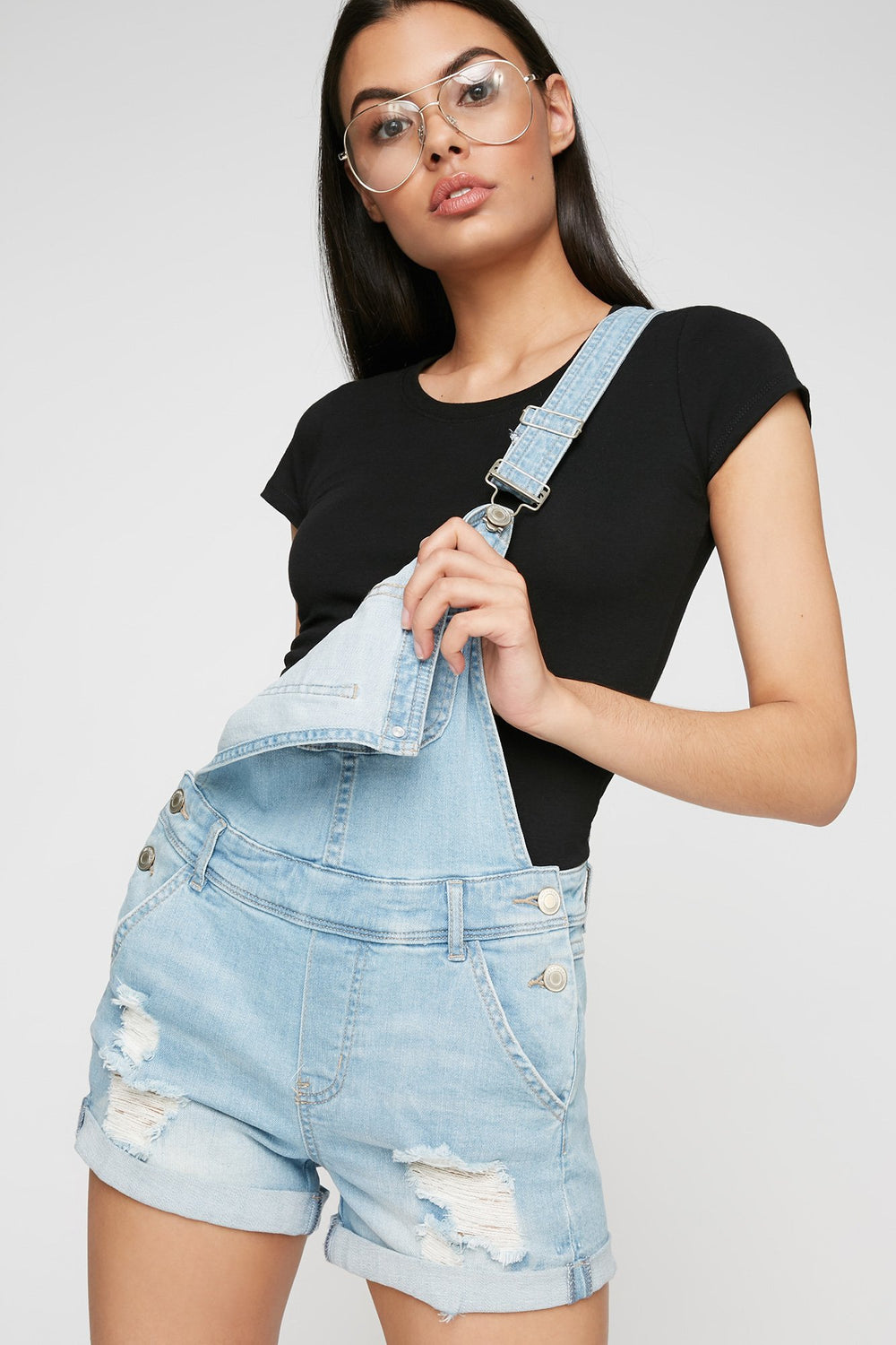 Women Scoop Neck Basic T-Shirt Black