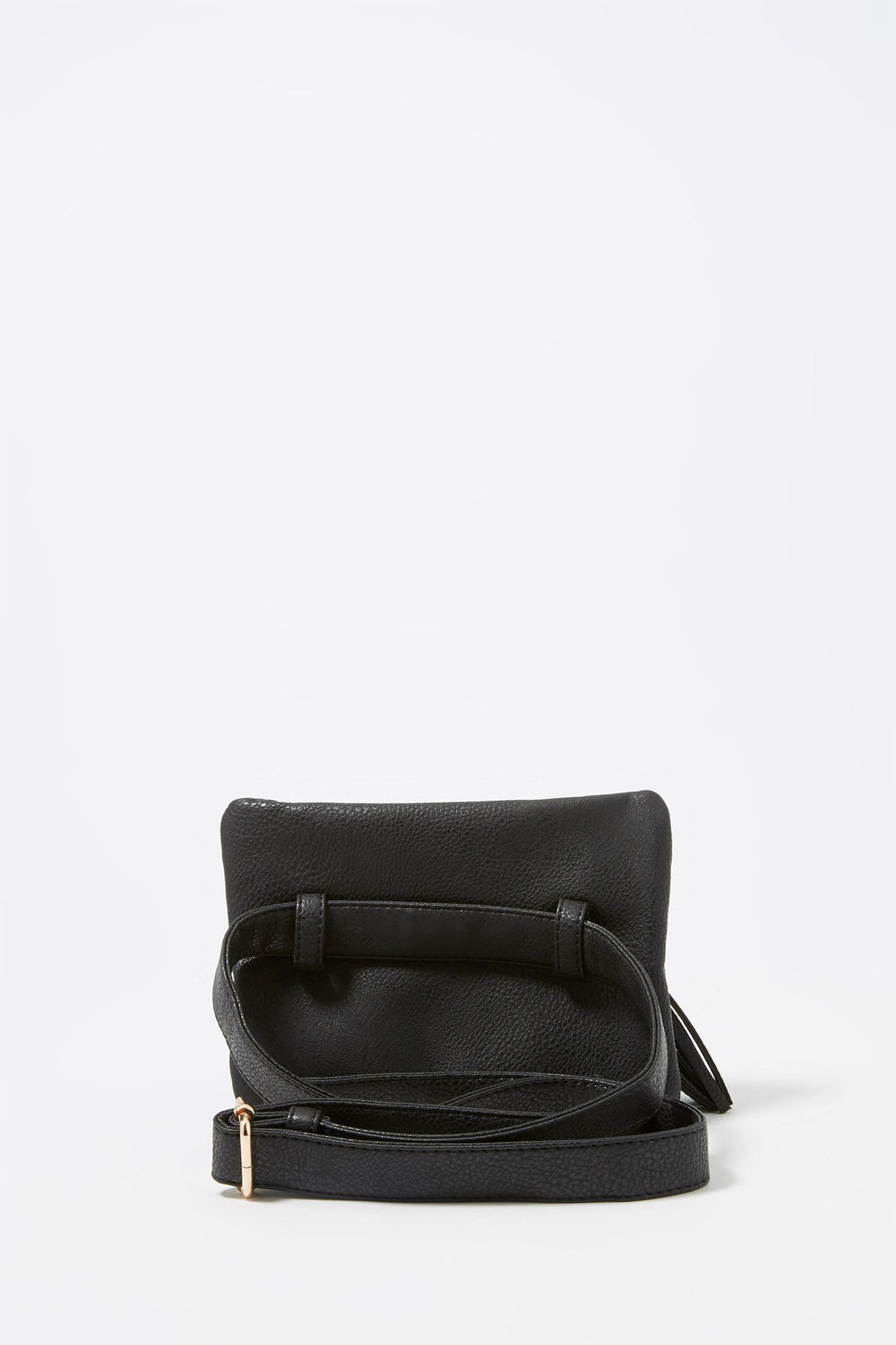 Women Tassel Zipper Fanny Pack Black