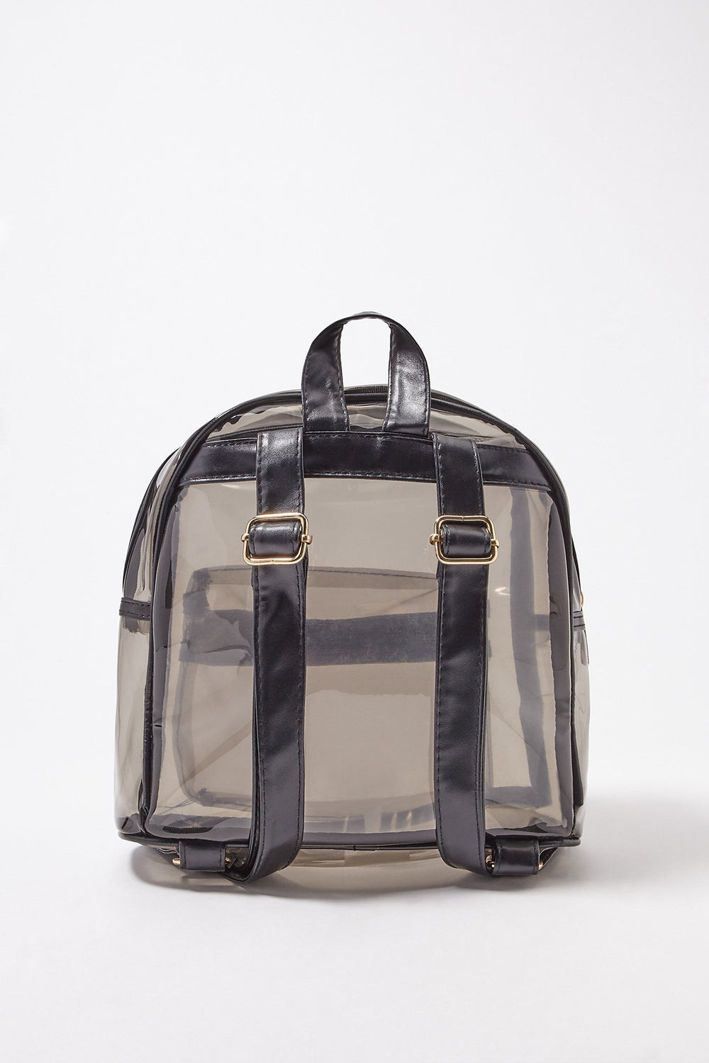 Women Transparent Mini Backpack Black