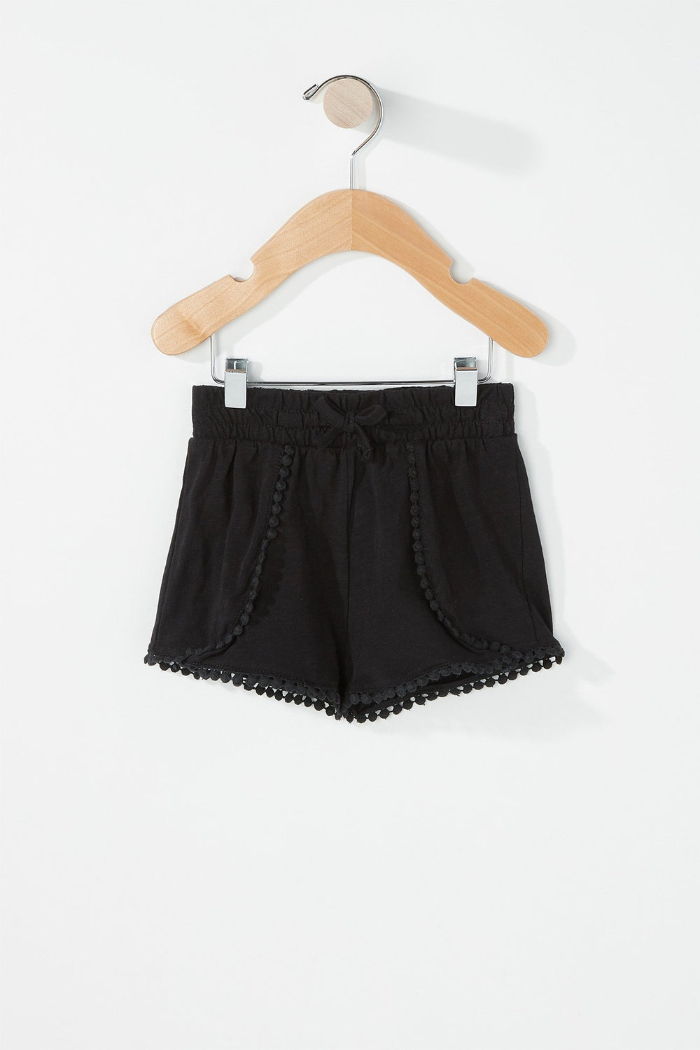 Kids Baby Girl Crochet Tulip Short Black