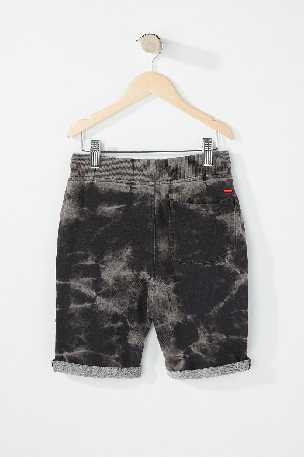 Kids Boys Colour Effect Drawstring Jogger Short Black