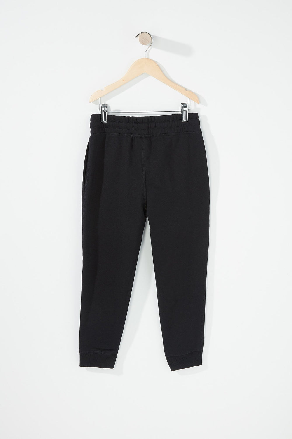 Kids Boys Drawstring Fleece Jogger Black