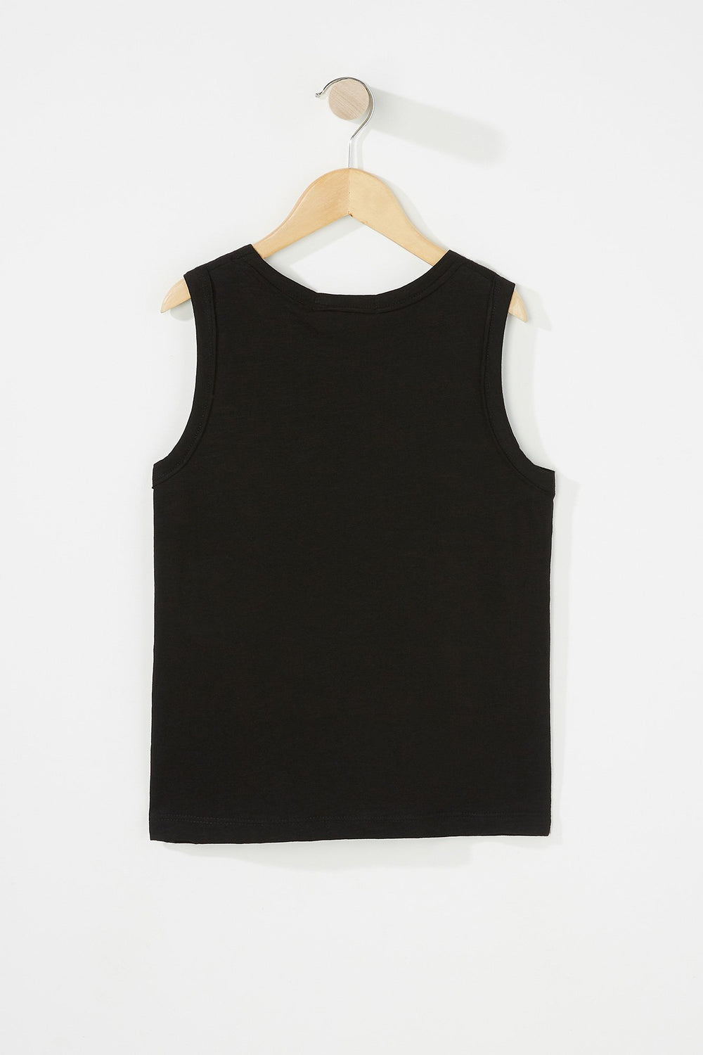 Kids Boys Pocket Basic Tank Black