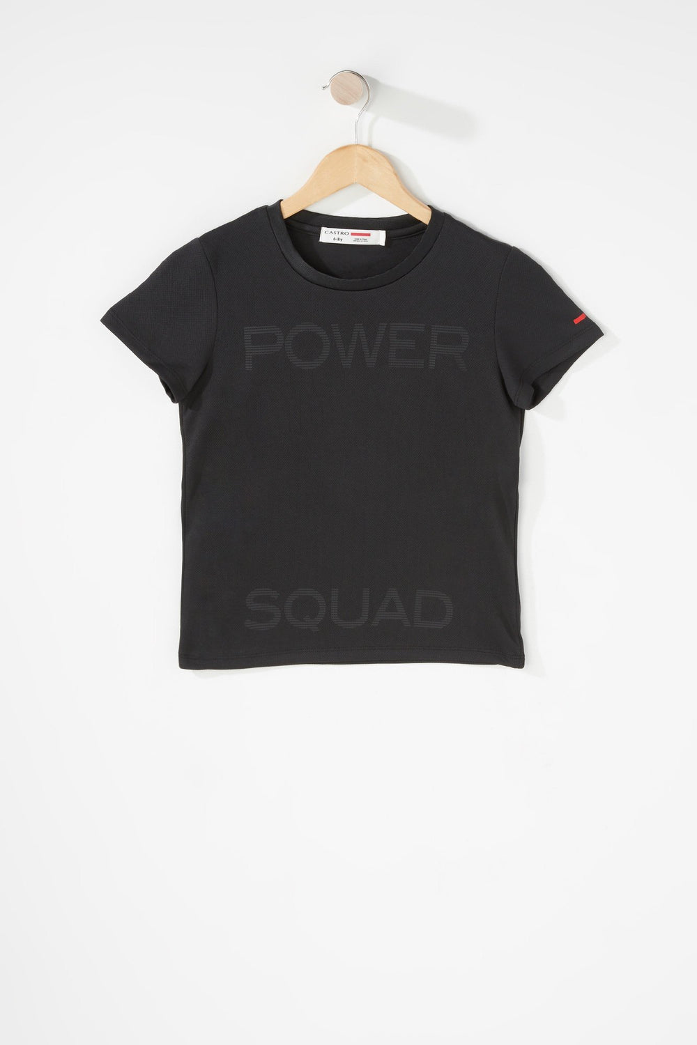 Kids Boys Power Squad Graphic T-Shirt Black