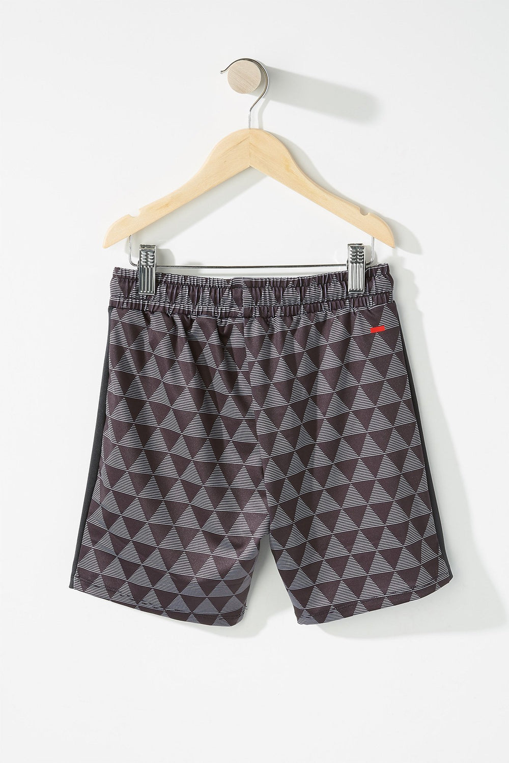 Kids Boys Printed Drawstring Active Short Black