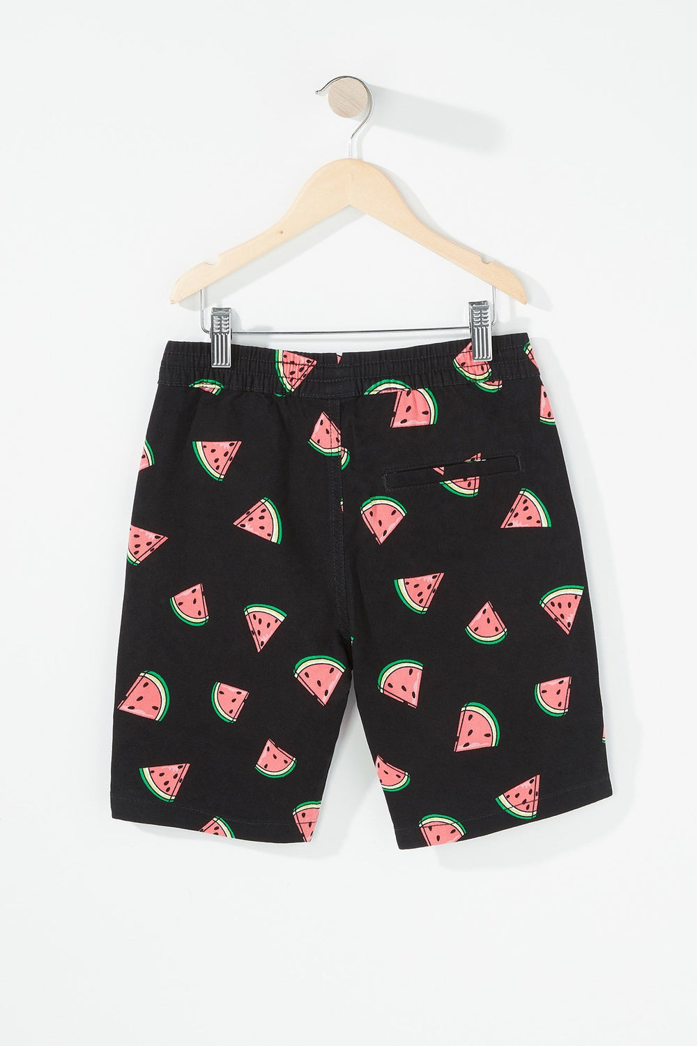 Kids Boys Printed Drawstring Slim Short Black