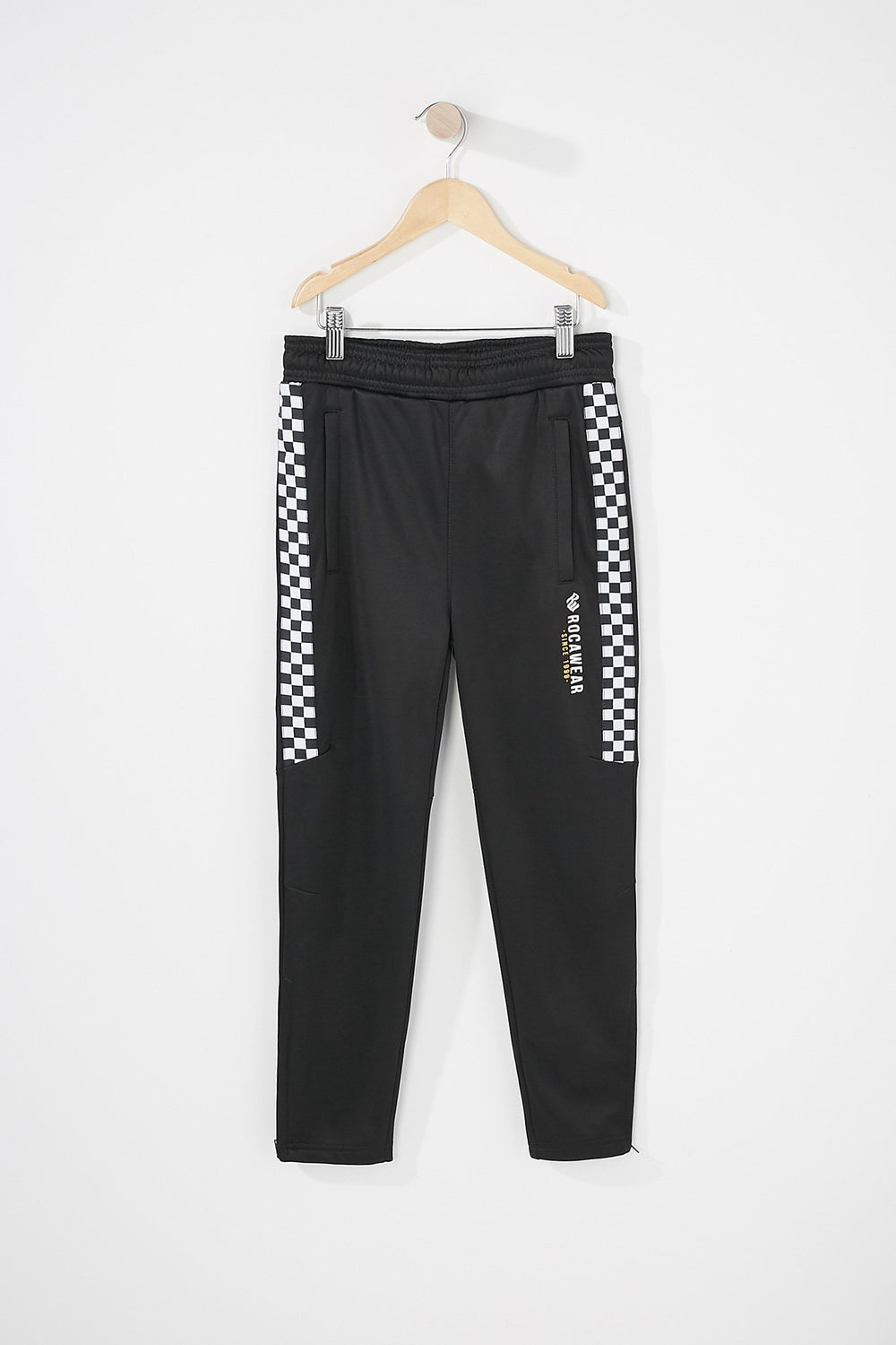Kids Boys Rocawear Checkered Active Pant Black