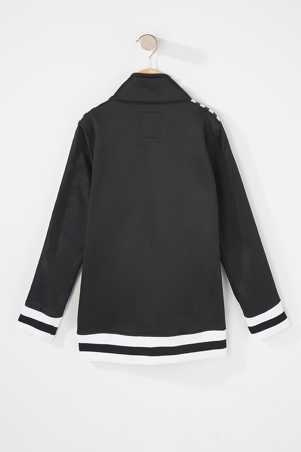 Kids Boys Rocawear Checkered Side Stripe Active Jacket Black