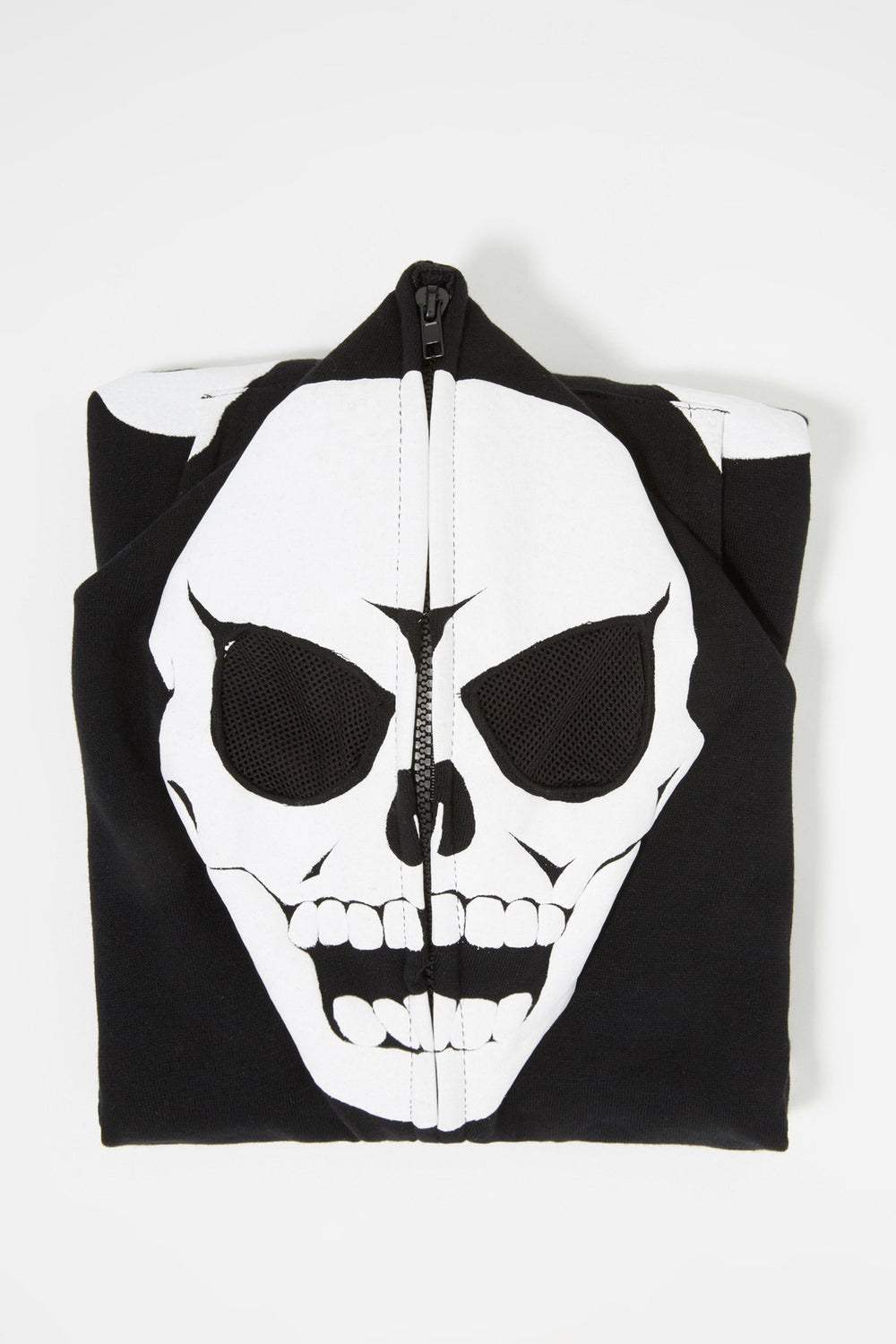 Kids Boys Skeleton Peeper Hoodie Black