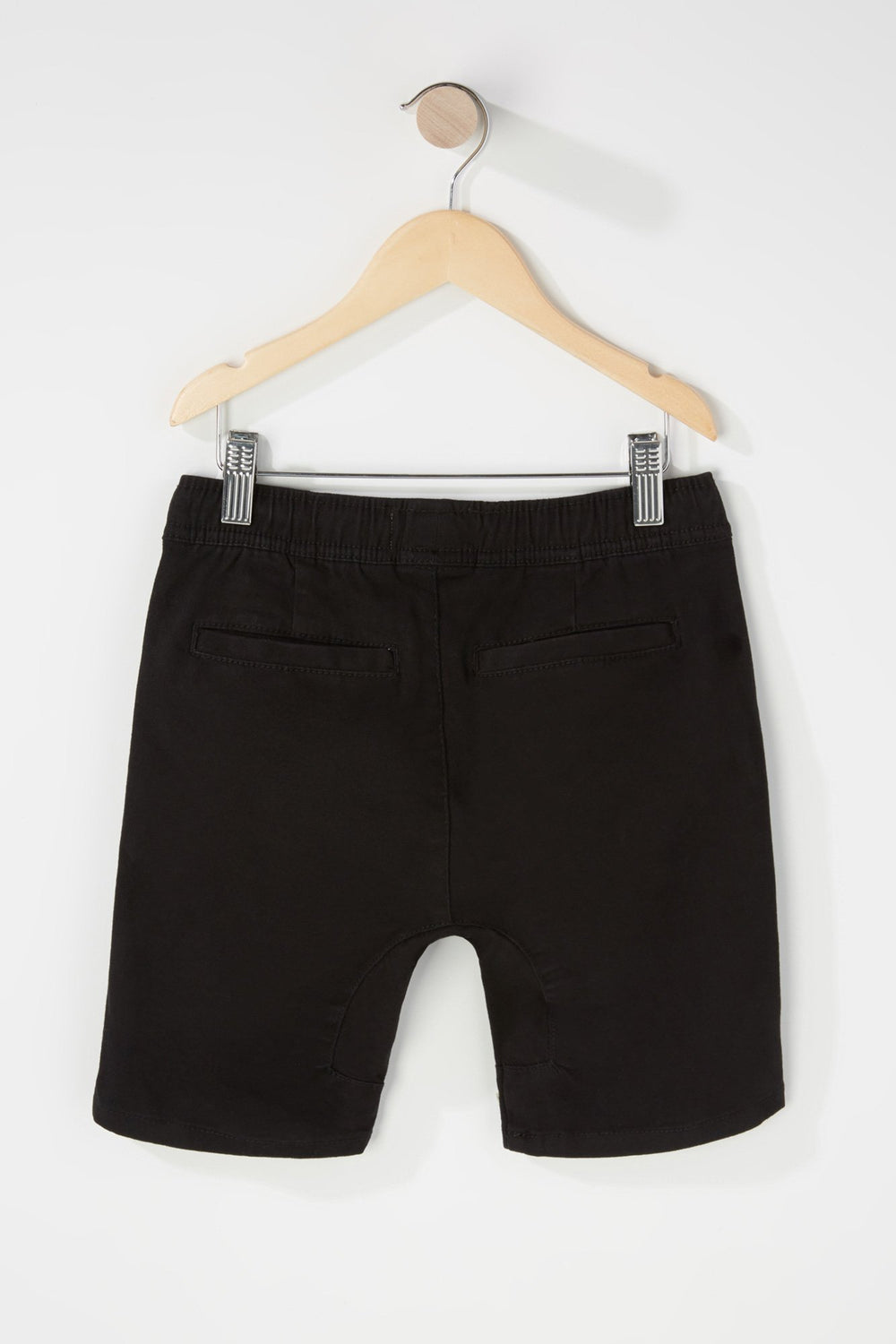 Kids Boys Twill Jogger Short Black